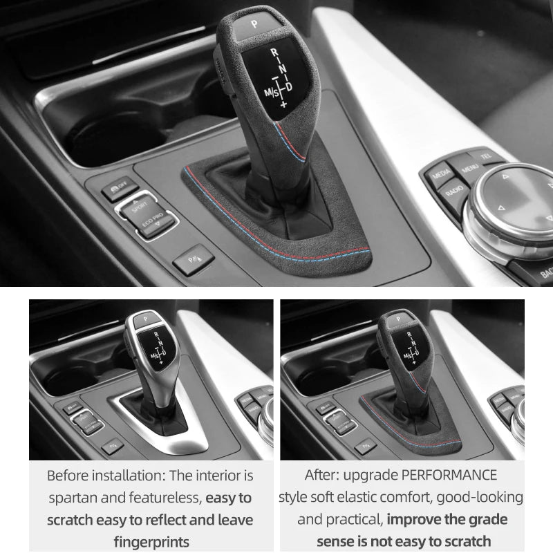 Alcantara Gear Shift Panel Cover