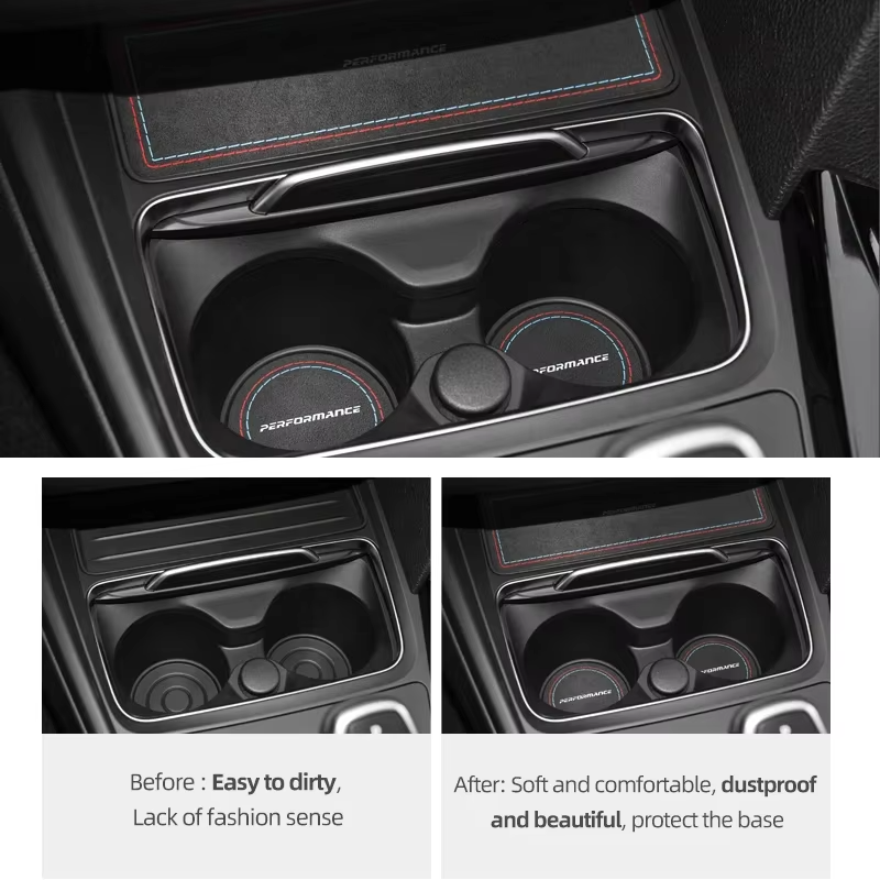 Alcantara Cup Holder Cover